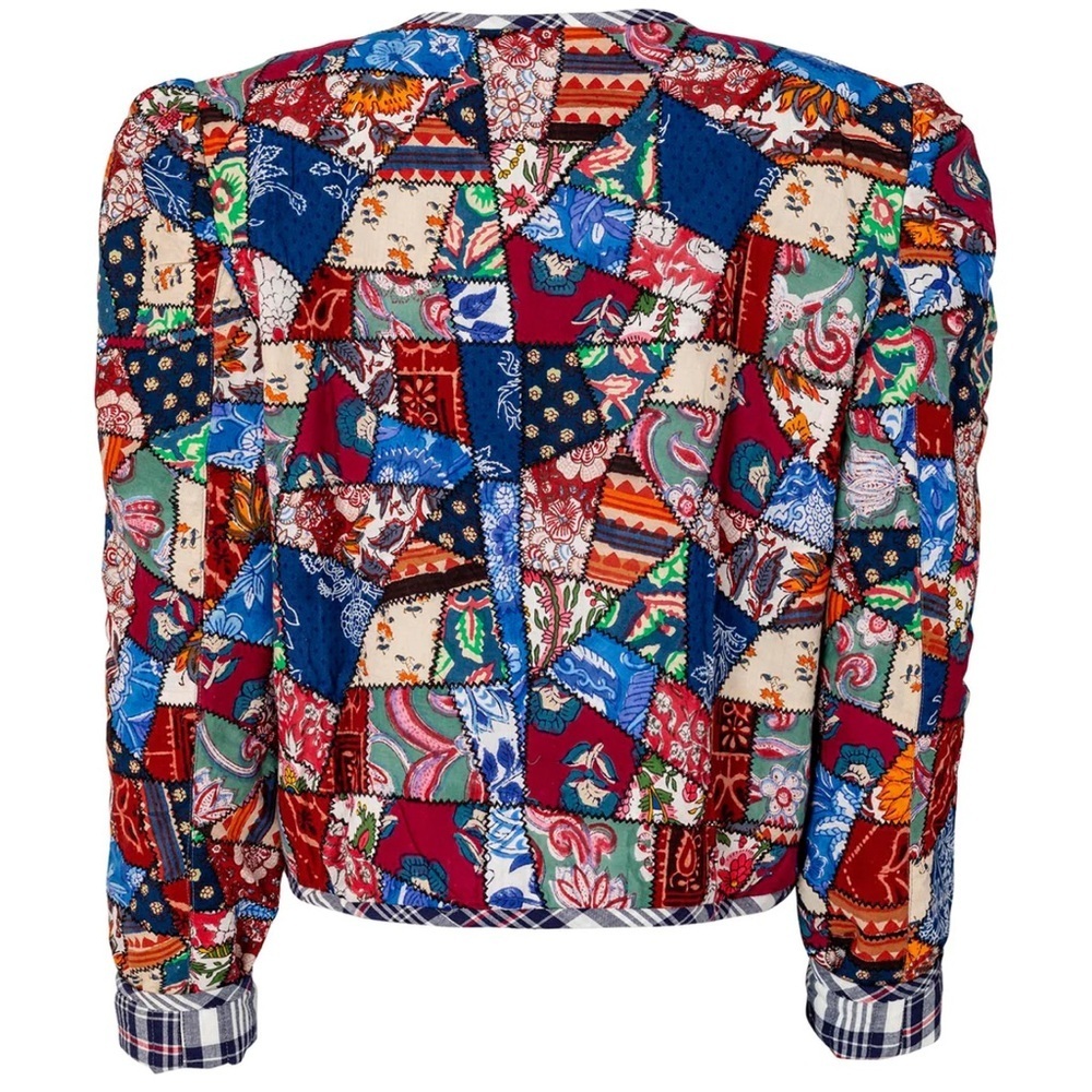- Alix Of Bohemia Billie Broken Glass Quilt Reverseable  Jacket - Picture 10 of 17